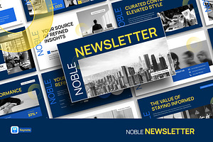 Noble Newsletter Keynote, a Presentation Template by Loin Studio