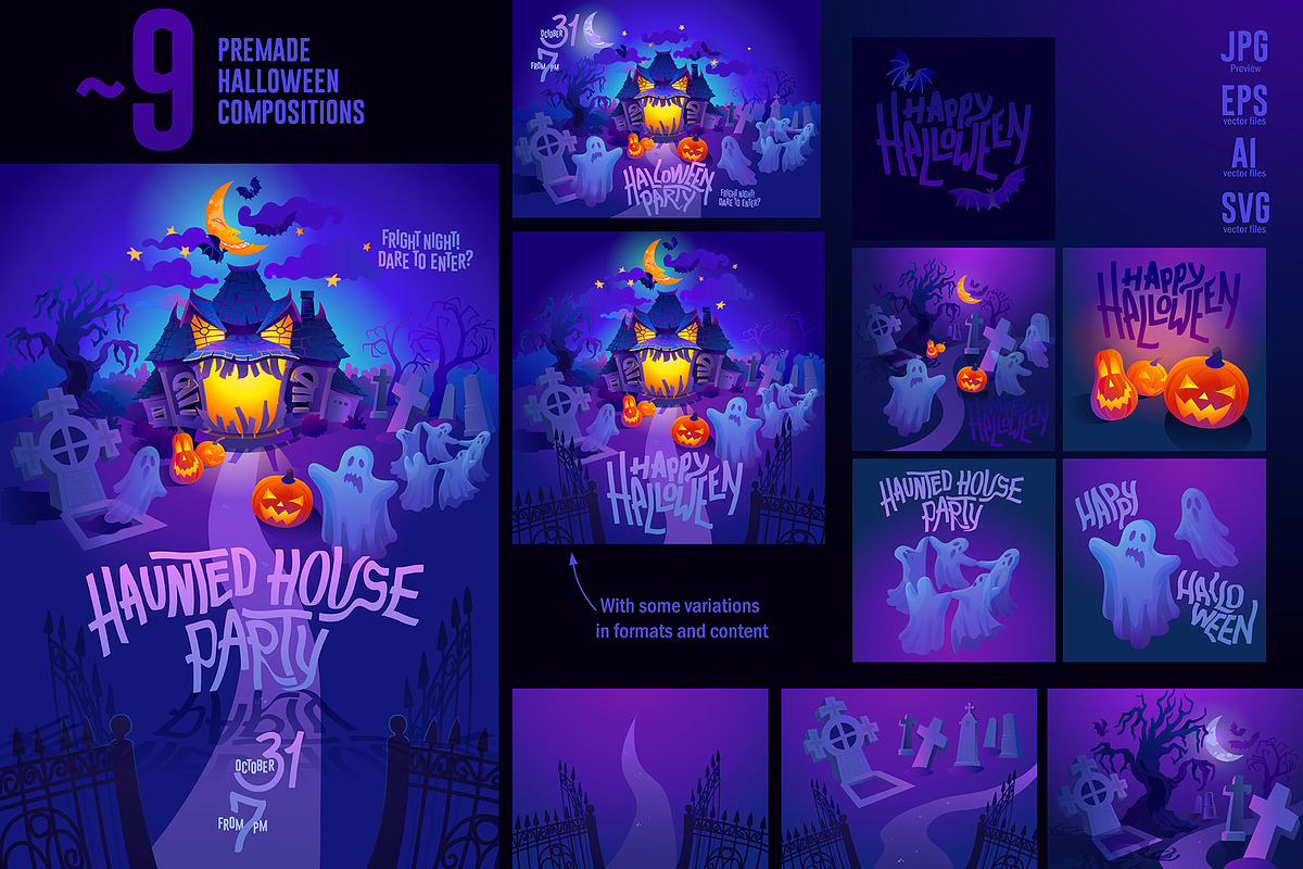 Test of Courage - Vector Halloween, a Graphic by Ekaterina Glazkova (Photo 6 of 14)