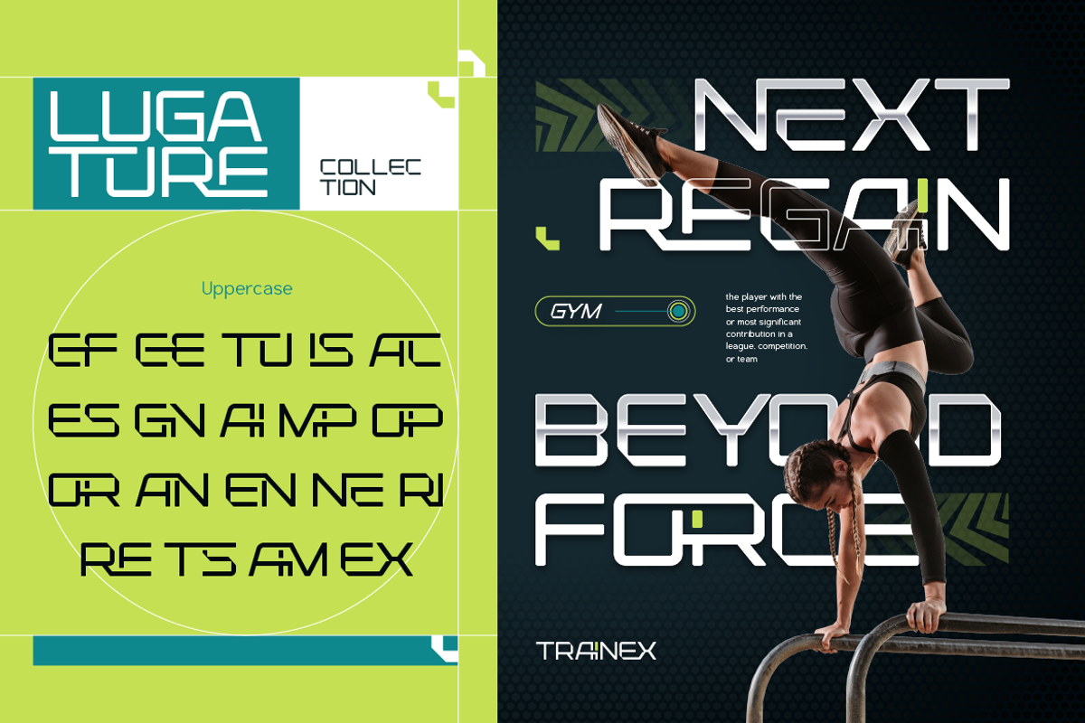 Trainex, a Sans Serif Font by Artisan Themes (Photo 5 of 12)