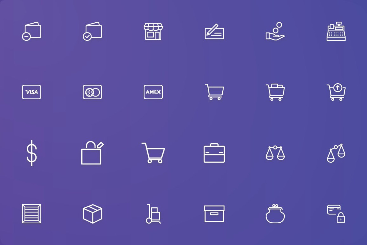 Shopping - Finance & Commerce Icons, an Outline Icon by FlatLineIcons (Photo 4 of 6)