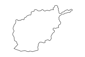 Afghanistan map, an Icon by Mark1987