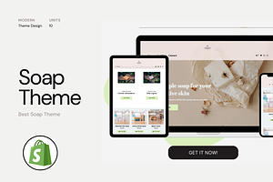 Shopify Soap Theme Light Green