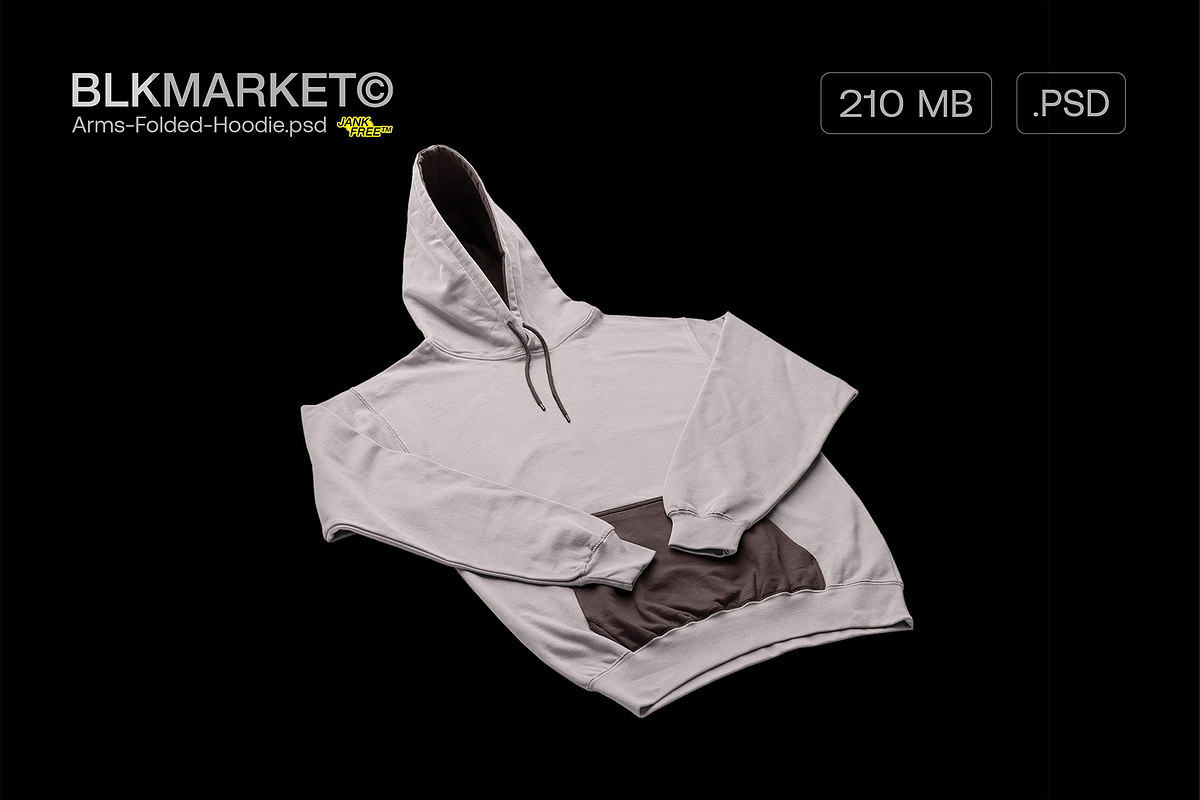 Arms-Folded-Hoodie.psd - Streetwear, a Hoody Mockup by BLKMARKET© (Photo 1 of 4)