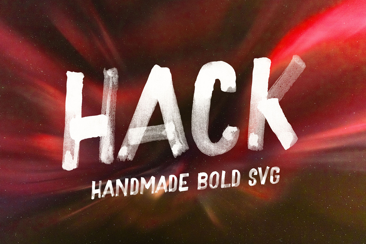 Hack Brush & SVG Font, a Handwritten Font by Cruzine (Photo 8 of 8)