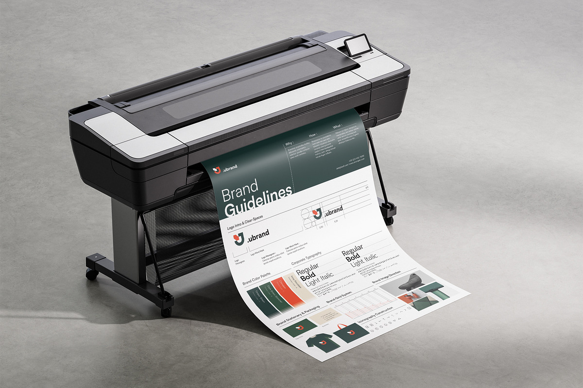 Brand Guidelines Poster Template, a Poster Template by DesignCrest (Photo 4 of 8)