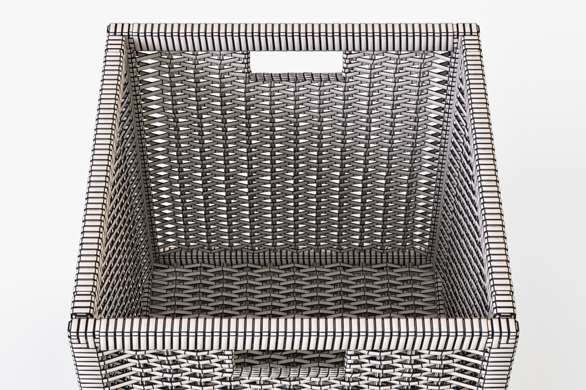 Rattan Basket Branas Black, an Object 3D Model by Markelos (Photo 9 of 10)