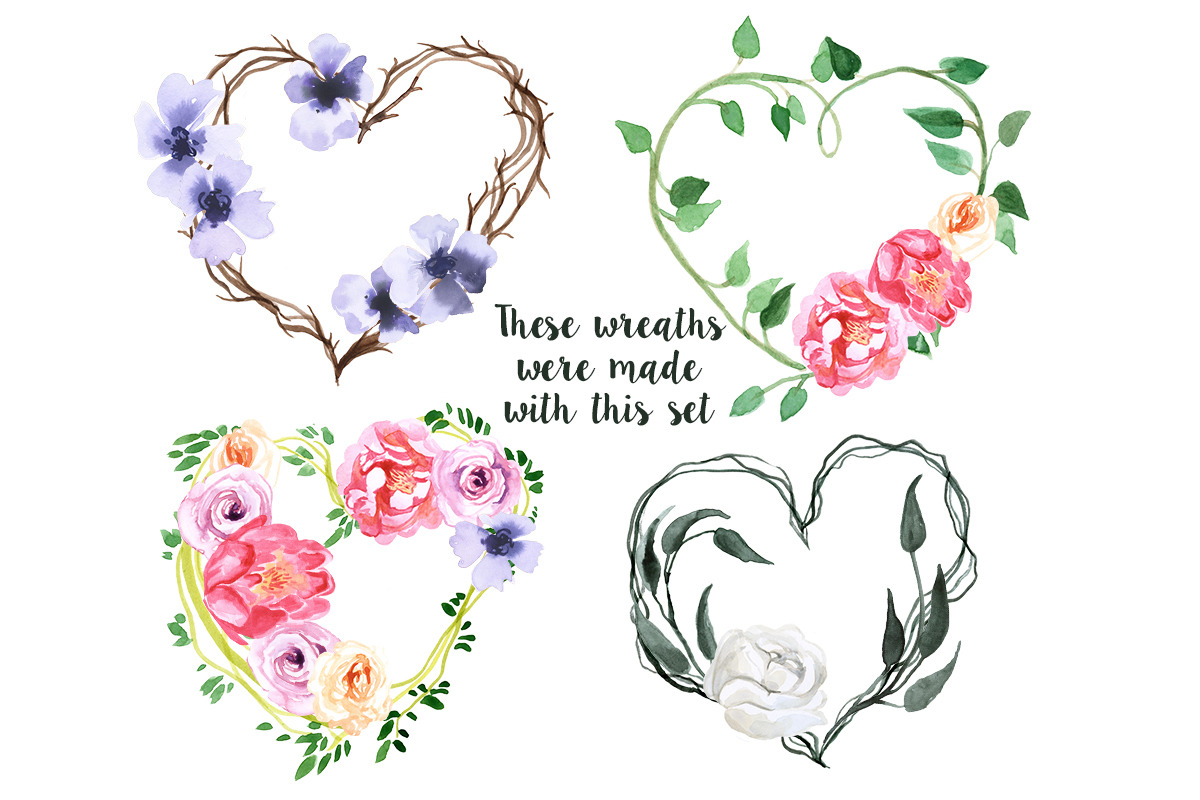 Create Your Own Heart Wreath, an Illustration by Digital Press Creation (Photo 2 of 3)