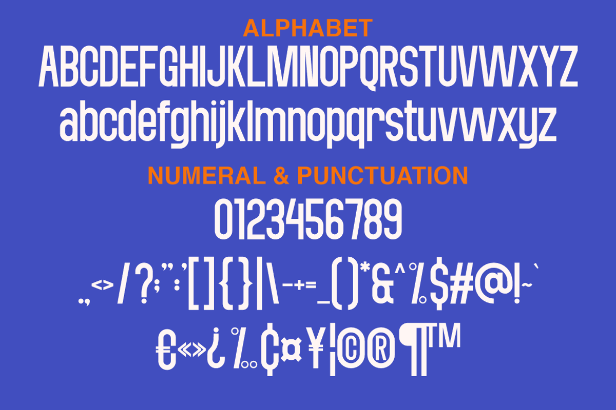 Qanielo - A Modern Condensed Font, a Sans Serif Font by Marvadesign (Photo 4 of 9)