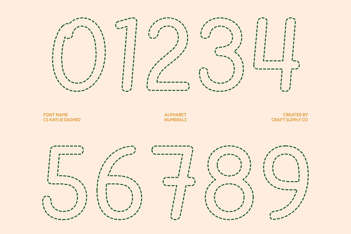 CS Kaylie Dashed, a Script Font by Craft Supply Co. (Photo 6 of 8)