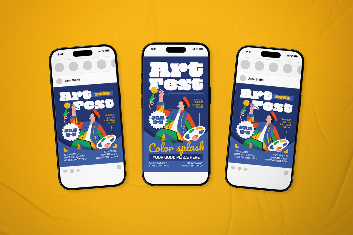 Art Festival Event Flyer Set, a Flyer Template by The Good Store (Photo 2 of 2)