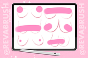 Procreate Breast Mature NSFW brushes, a Brush Add-On by Revabrush (Thumbnail 4 of 5)