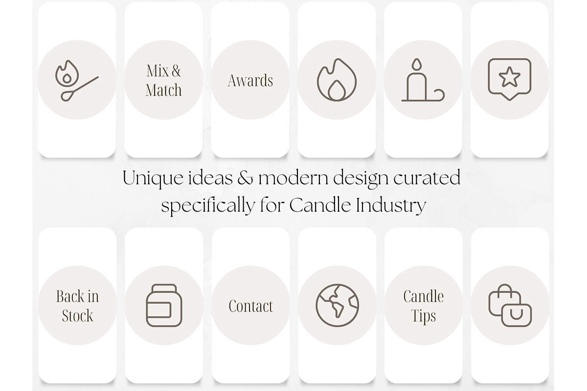 100 Candle Instagram Story Highlight, a Social Media Template by PatternLab. (Photo 4 of 9)