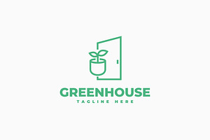 Green House Logo, a Branding & Logo Template by Zeer Graphic