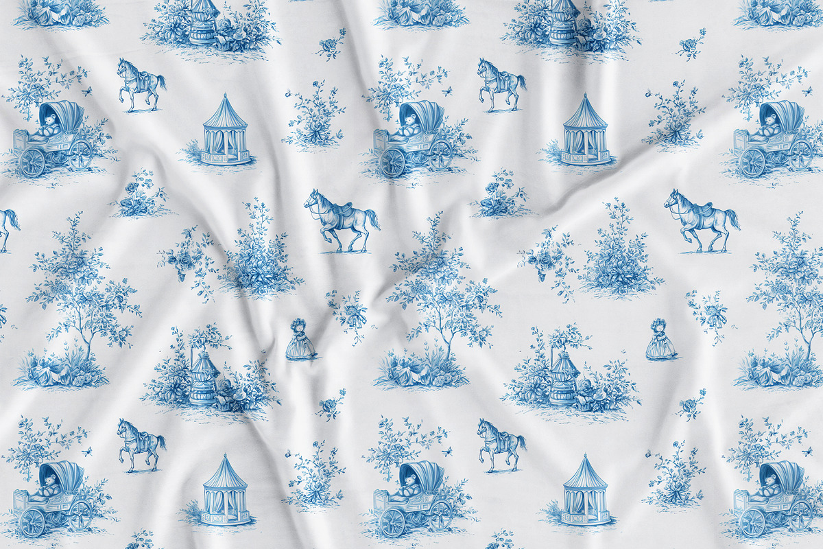 Vintage Christmas Pattern Collection, a Pattern Graphic by Olya Creative (Photo 20 of 21)