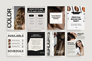 Instagram Posts Hair & Beauty Salon, a Social Media Template by HAYAG Creatives (Thumbnail 4 of 6)