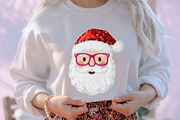 Glitter Patchwork Christmas Santa Pn, an Illustration by designcity5 (Thumbnail 3 of 8)