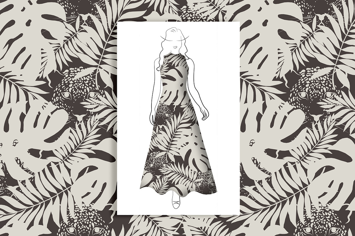 Tropical Leopard Seamless Pattern, a Pattern Graphic by Oksana Dovhopol Art (Photo 11 of 25)