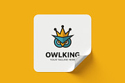 Owl King Logo, a Branding & Logo Template by Logo Lab (Thumbnail 2 of 2)