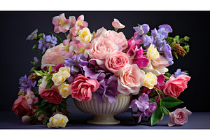 centerpiece make flower arrangement, a Nature Photo by pikepicture