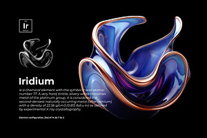 Iridium 60 PNG Abstract Shapes Vol.2