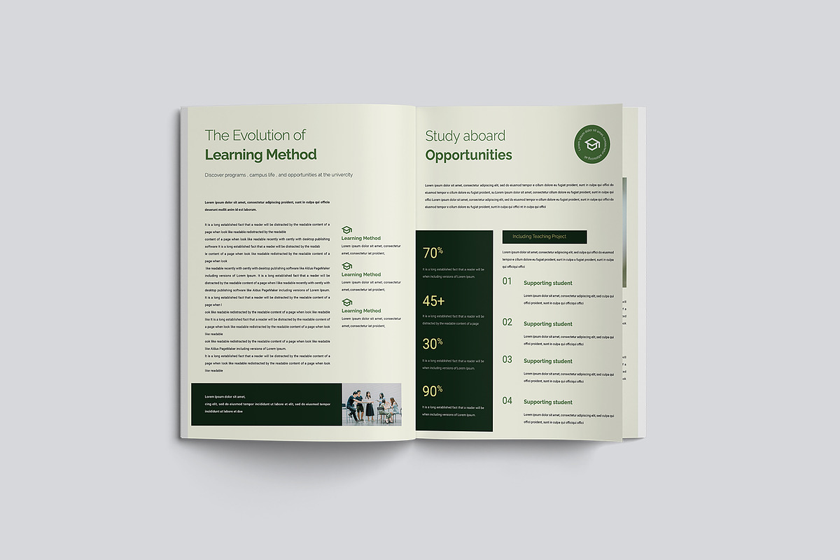 Project School Handbook Template, a Brochure Template by TMint Play (Photo 5 of 8)