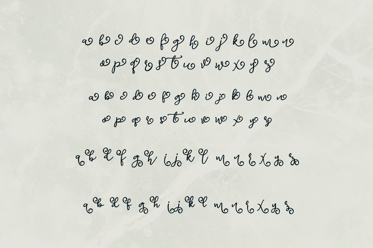 Avelane Script Font preview 7