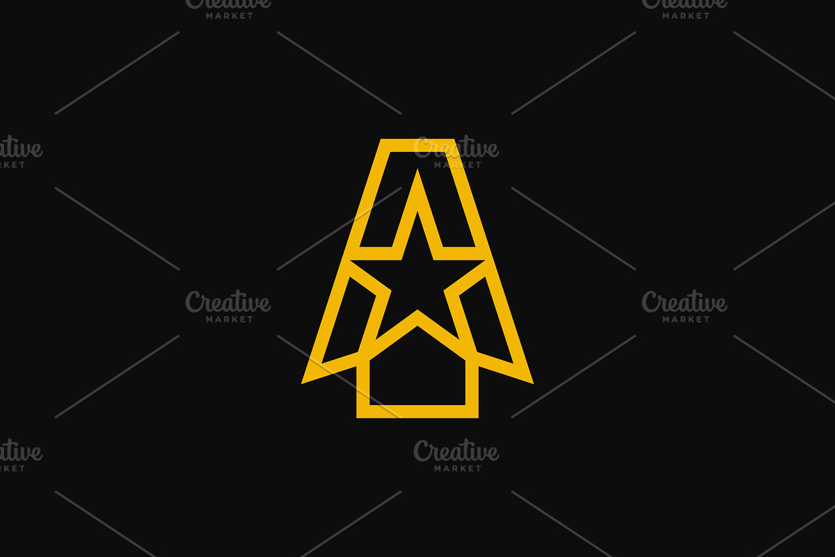 star house real estate logo, a Branding & Logo Template by Rasagama Studio