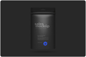 Black Coffee Bag Mockup, a Packaging Mockup by Reformer Mockup