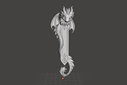 Dragon Bookmark 3D Print STL, an Animal 3D Model by Creative Art (Thumbnail 3 of 3)