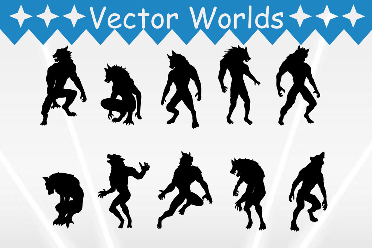 Werewolf SVG, Wolf, Werewolf SVG, an Object Graphic by VectorWorlds (Photo 2 of 3)