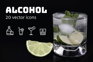 ALCOHOL - vector icons