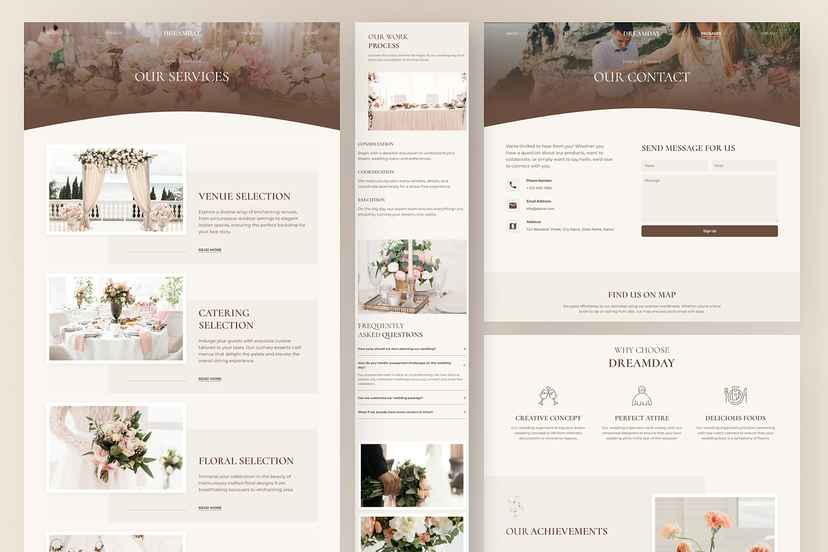DreamDay - Wedding Planner Framer, a Websites & App Template by peterdraw (Photo 3 of 5)