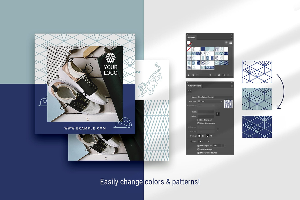 KIMONO Social Media Templates, a Social Media Template by AsianElements (Photo 7 of 9)