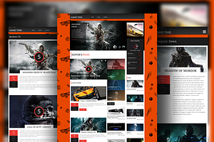Gametime Responsive Magazine Theme