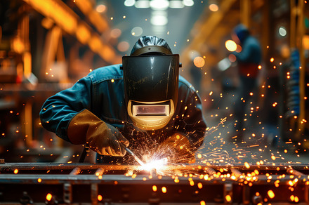 Industrial Welder at Work, an Industrial Photo by angellodeco
