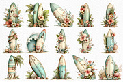 Summer Surfboard Clipart, an Illustration by Craft Nest (Thumbnail 6 of 12)