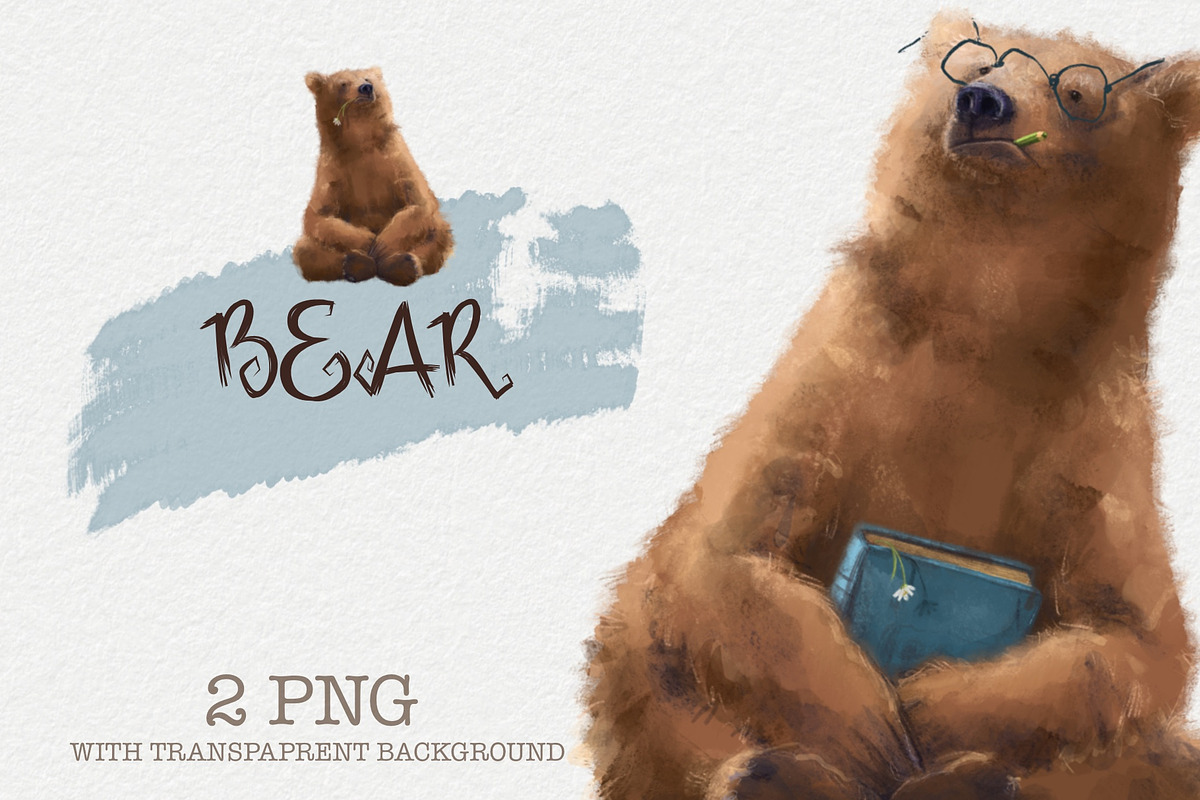 Bear . Teacher's Day, an Animal Illustration by sheincar (Photo 1 of 4)