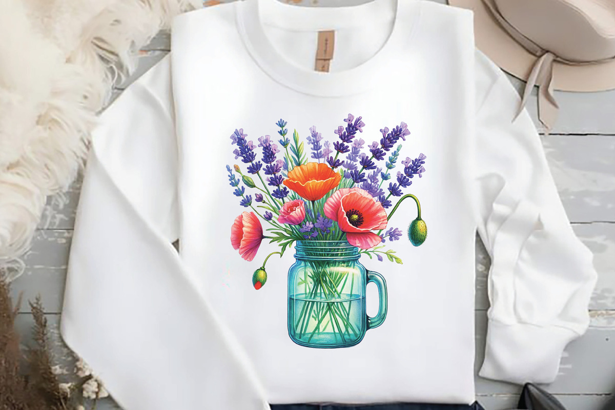 Spring Flowers Vase Clipart, an Illustration by DreamCafeArt (Photo 4 of 5)