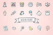 Baby Shower - Hand Drawn Icons, an Icon by Good Stuff No Nonsense (Thumbnail 4 of 7)