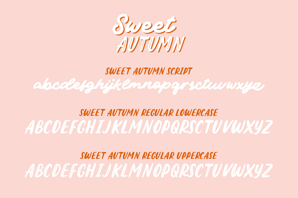 Sweet Autumn Font Duo, a Script Font by etigletters (Photo 7 of 7)