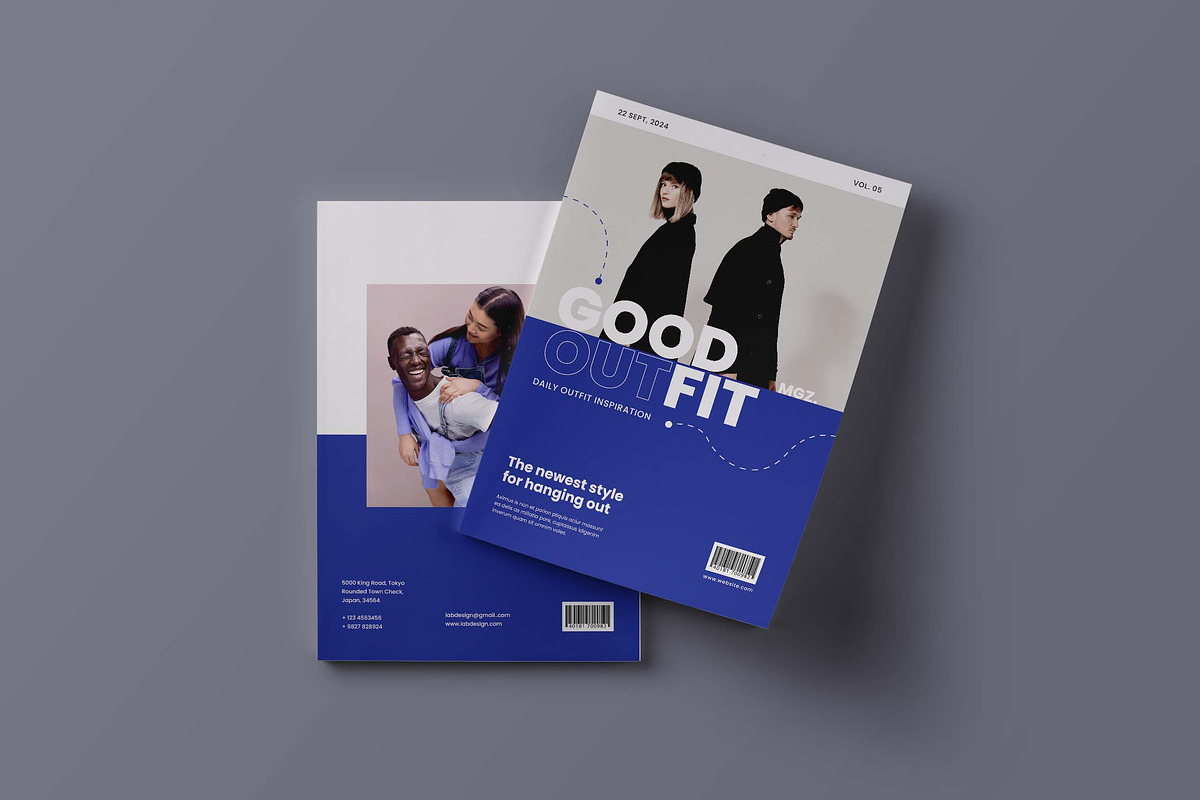 Good Outfit Magazine Template, a Print Template by UICreative (Photo 4 of 5)