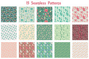 Pleasant Garden 15 Seamless Patterns, a Pattern Graphic by JM_Graphics (Thumbnail 5 of 6)