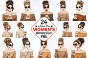 Mothers Day Women Clipart, an Illustration by RobertsArt (Thumbnail 1 of 7)