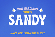 Sandy, a Sans Serif Font by DonMarciano (Thumbnail 1 of 6)
