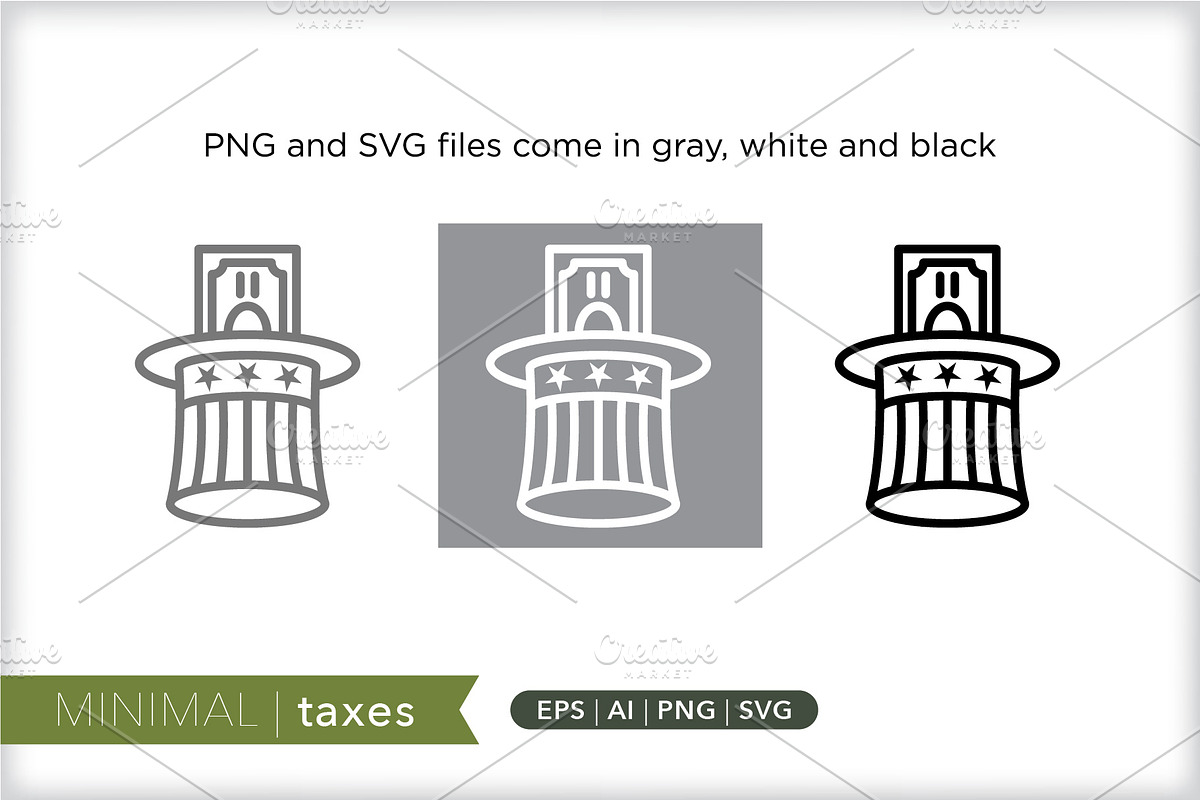 Minimal taxes icons, an Outline Icon by Picture Window (Photo 2 of 5)