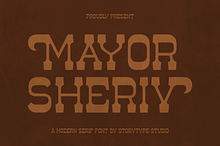 Mayor Sheriv A Modern Serif Font