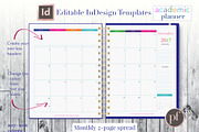 Academic Planner | InDesign Template, a Stationery Template by Planner Templates (Thumbnail 5 of 11)