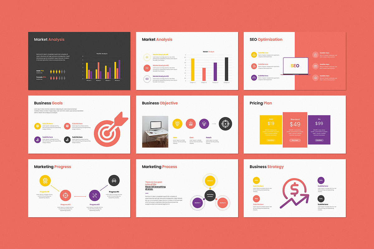 Marketing Plan PowerPoint Template, a Marketing Template by CreativeSlides (Photo 4 of 6)