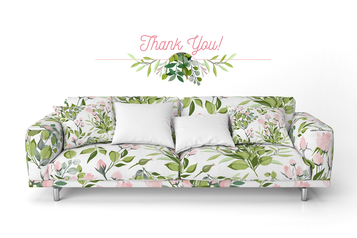 Watercolor Pink Roses Vector Set, a Decorative Illustration by FourLeafLover (Photo 10 of 10)
