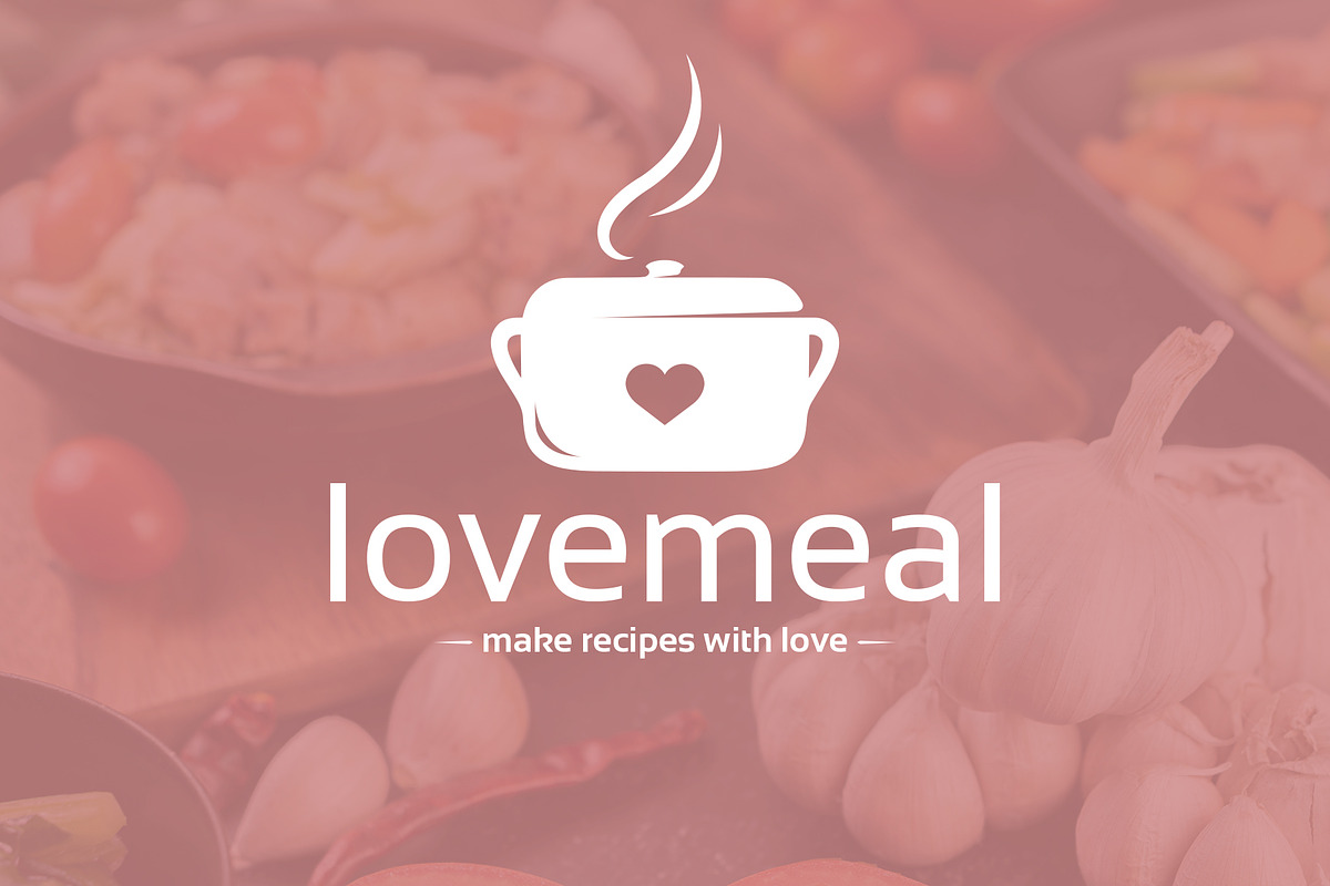 Love Meal Vector Logo Template, a Branding & Logo Template by vectorwithin (Photo 2 of 3)